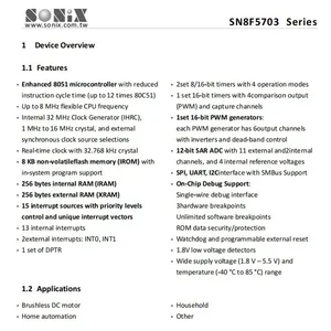 SN8F5703TG Package: TSSOP-24 SONIX MCU Original Stock thumbnail-1