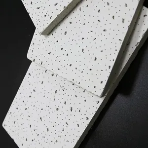 White Color Armstrong Ceiling Fine Fissured Mineral Fiber Ceiling Tile 2x2 2x4 For School thumbnail-3