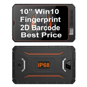 HR1062W Cheapest Factory Intel 10 Inch FHD Win 10 Home 10000mAh 4GB+64GB 4G IP68 Rugged Tablet With NFC, Fingerprint and 2D Barcode thumbnail-2