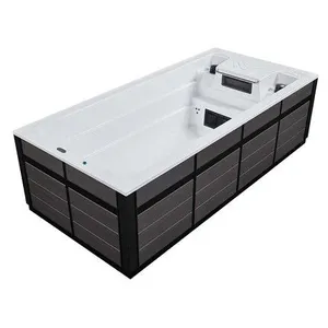 5.5m Wholesale Home Swimming Pool Fiberglass Swimming Pool Garden Therapy Swimming Pool Hot Tub Combo thumbnail-2