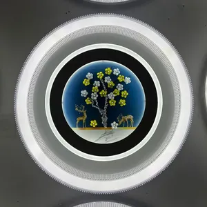 2025 Bedroom Light, Modern Minimalist LED Glass Ceiling Light, Round Nordic Creative and Personalized Study Light thumbnail-2