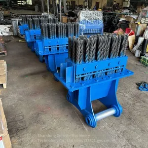 Four-row Inverted Arch Steel Brush, Excavator Metal Brush, Tunnel Slag Cleaning Brush, One-meter Widened Wire Brush Wholesale Supply thumbnail-2