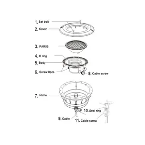 Locomotive Lamp Parts PAR56 thumbnail-5