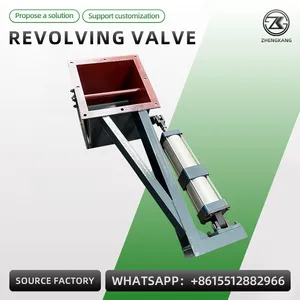 Pneumatic Operated Flange Type Slurry Gate Valve for Mining Ash Discharge thumbnail-1