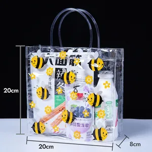 Durable Pvc Transparent Bag With Handle thumbnail-4
