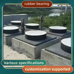Anti Vibration Rubber Bridge Support Wear Resistant Elastomeric Bridge Rubber Bearing for Bridge Construction thumbnail-2
