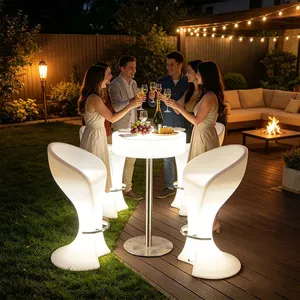 Modern Home Bar Rotomolding LED Bar Chair-Waterproof Portable Outdoor Event Party Club RGB 16-color Changing LED Illumination thumbnail-5