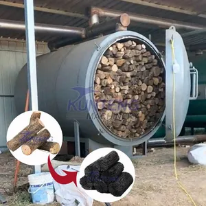 Large Capacity Carbonization Furnace Barbecue Charcoal Making Machine Charcoal Briquettes Production Line EPC thumbnail-1