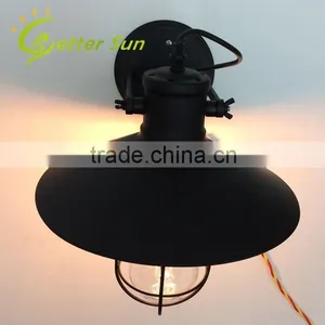 Industrial Style Vintage Outdoor Glass Cage Modern Wall Light Quality Choice thumbnail-5