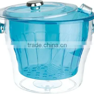 3.85L Plastic Ice Bucket With Lid and Ice Tong thumbnail-1