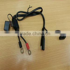 SAE Cable to Ring Terminal UL SPT-2 18AWG Cable 500MM With SAE Plug and Molding FUSE Holde Power Cable thumbnail-6
