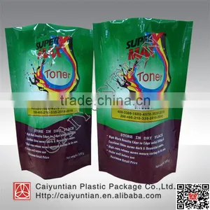 Aluminium Foil Lined With Plastic Moisture Barrier Stand up Pouch Doypack Bags Packaging for Toner Powder thumbnail-1