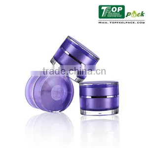 Beauty Packaging Container, Cosmetic Round Shape Empty Plastic Cream Jar thumbnail-1