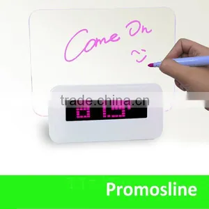 Hot Selling Custom LED Alarm Clock With Message Board thumbnail-4