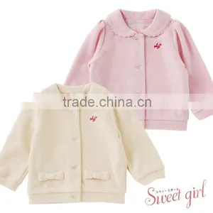 Cute Japanese Wholesale High Quality Product Baby Jacket Children Winter Clothes Kid Toddler Clothing Infant Garment With Ribbon thumbnail-1