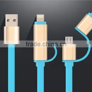 Fast Charging OEM 2in1high Quality Usb Charging Data Cable for Mobile Phone thumbnail-4