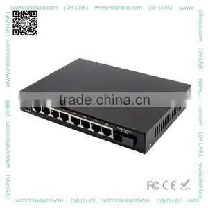 OEM Manufacture Optical Switch Fiber Optic to 8 RJ45 Ports 100M Fiber Media Converter thumbnail-2
