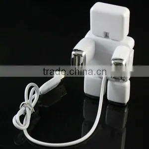 High Speed USB 2.0 Cool Robot 4 Port Usb Man Hub Splitter thumbnail-1