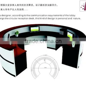 Long and Big Modern Salon Reception Desk thumbnail-5