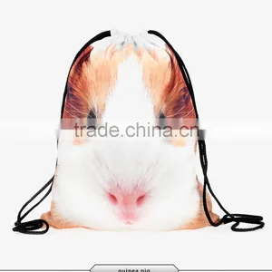 2016 Fashion Summer Backpack Drawstring Bag Galaxy Mustache Digital Print Sewing No Raw Edges Tote Tutorial With Travel Stuff thumbnail-3