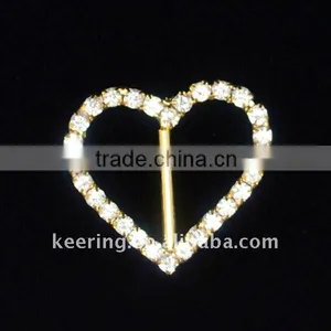 Hot Sell Heart Rhinestone Buckle Sliders(WCK-562) thumbnail-1