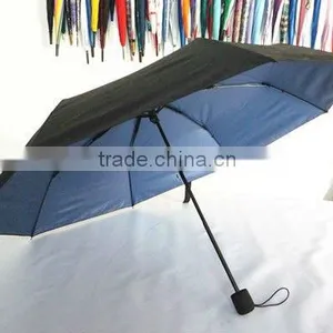 Portable Foleds Two Layers Check Umbrella Windproof Storm Umbrella thumbnail-1