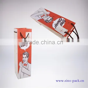 Fashionable Hengshang Kraft Maple Leaf Handle Bags thumbnail-2
