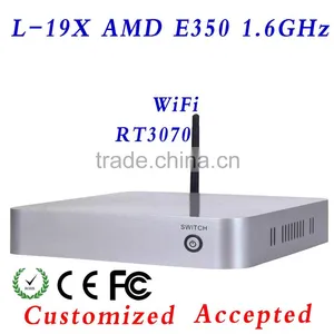 AMD Fusion E350 Dual-core 1.6Ghz MINI PC / HTPC / NETTOP / XCY L-19X THIN CLIENT Support WIFI HDMI thumbnail-1