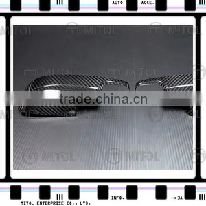 For Subaru WRX 2014- (Lower) Carbon Fiber Car Door Mirror Side Mirror Cover(Glossy) thumbnail-3