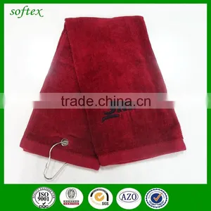 Metal Hook 100 Cotton Golf Towel Embroidery Style thumbnail-5