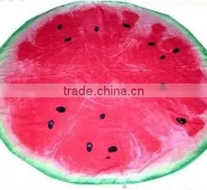 New Design Watermelon Shaped Round Beach Towel Made in China thumbnail-1