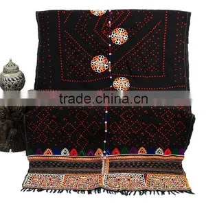 Antique Rabari Scarve Vintage Rabari Shawl Gypsy Kutch Rabari Blanket Throw Rabari Tapestry Wall Hanging thumbnail-1