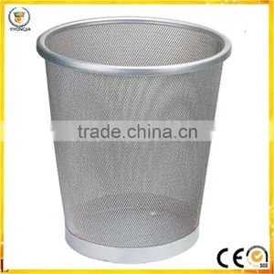 Office Waste Paper Bin Metal Mesh Trash Bin Indoor Dustbin thumbnail-2