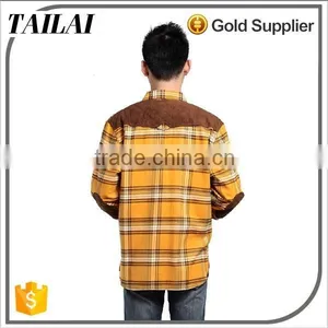Best Selling Men's Dress 2016 Fashion Long Sleeve Plaid Shirt for Men thumbnail-2