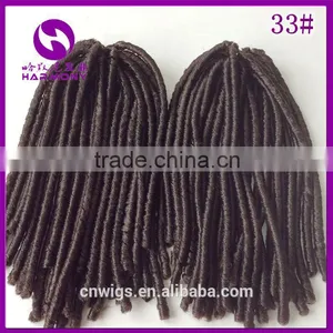 ( Color 33# ) HARMONY 18inch Dark Auburn Brown Synthetic Crochet Twist Dreadlocks Hair / Africa Twist Hair Extension Dreadlocks thumbnail-1