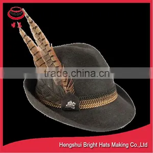 Customized Wool Felt Trilby Hats for Men thumbnail-2