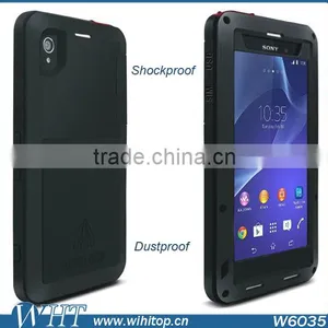 Shockproof Waterproof Case for Sony Xperia Z2 Aluminum Case Metal Powerful Case With Gorilla Glass thumbnail-1