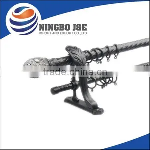 Metal Double Curtain Rods With Resin Finials Quality Choice thumbnail-1