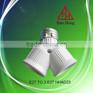 HAOHONG E27 Twins PBT Adapter / Lampholder Convertor thumbnail-1