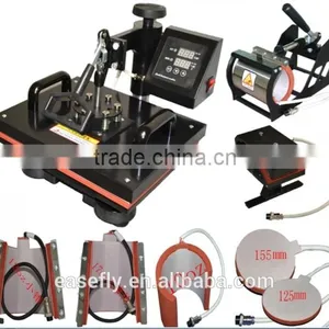 Digital 6 in 1 Combo Heat Press Printing Machine for t Shirt Printing, Cap Printing, Mug Printing and Plate... thumbnail-2