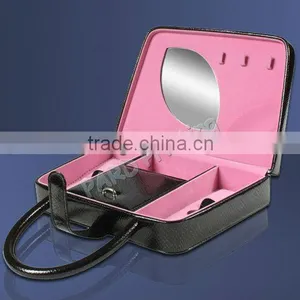 Portable Jewerly Box With Mirror thumbnail-1