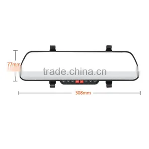 2.7" 1080P Rearview Mirror Viedo Driving Recorder Dash Camera thumbnail-2
