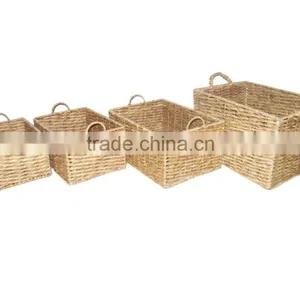 2015 New Product Rectangle Water Hyacinth Basket for Home Decoration and Furniture thumbnail-1