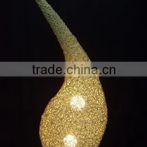 2015 Modern Brown Rattan Table Lamp/Light thumbnail-4