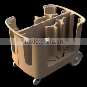 SCC Brand LLDPE Adjustable Dish Cart Used in Hotel & Restaurant thumbnail-2