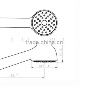 Single Function Hand Shower Rainfall Shower Bathroom Shower Set thumbnail-1