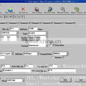 Iptv SPTS Mpts Mpeg-4 Encoder (8AV In,ASI+IP/MPTS/SPTS Out) thumbnail-6