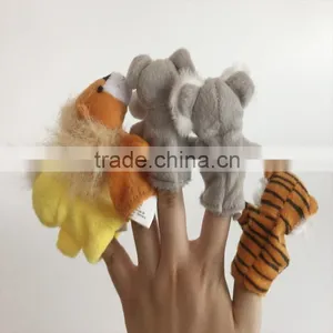 2015 Wholesale Animal Assortment Plush Finger Puppet,plush Animal Finger Puppet thumbnail-3