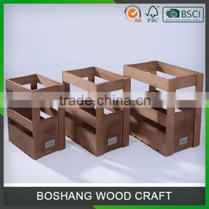 OEM Custom Bottle Fruits Storage Wooden Crates thumbnail-2