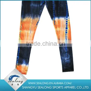 Beautiful Polyester High-grade Segment Dyed Leggings Colorful Printed Woman Leggings thumbnail-3